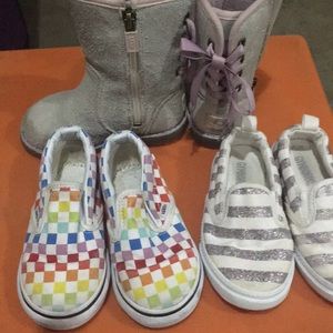 Size 7 vans uggs Gymboree shoes